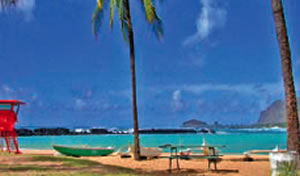 Pokai Bay beach, only a few minutes away.