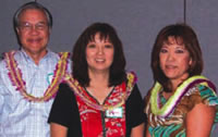 Shown with new NARPM-Oahu President Darlene Higa (RA), RMP (right) at the annual meeting and installation are other newly elected officers Vice-President Laurene Young RMP and Treasurer Pat Young RMP.