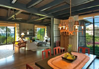 Makalei Place house features wraparound views from living room and dining room.