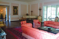 Restored, furnished interior