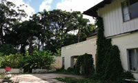 Repaved rear courtyard